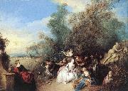 PATER, Jean Baptiste Joseph Relaxing in the Country sg oil painting reproduction